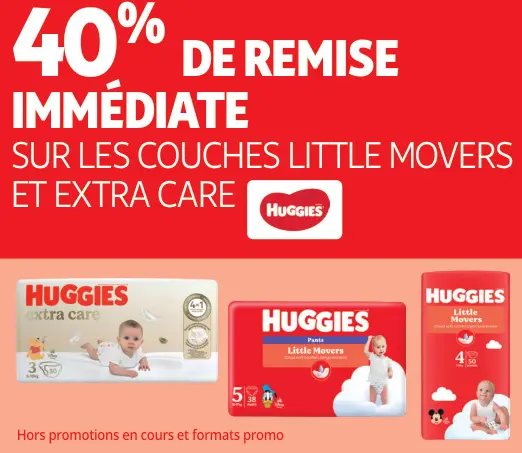 Offre: Couches Little Movers et Extra Care