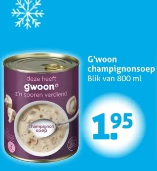 Aanbieding: champignonsoep