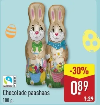 Aanbieding: Chocolade paashaas