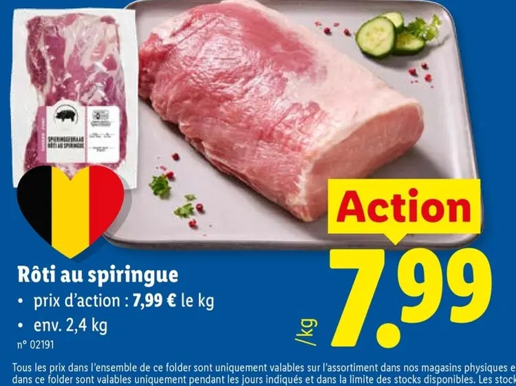 Offre: Rôti au spiringue