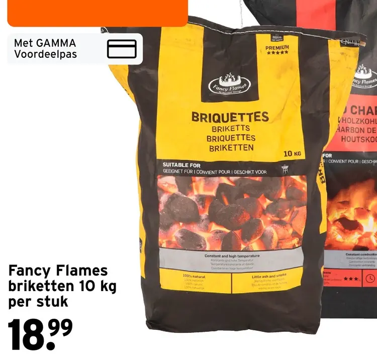 Aanbieding: Fancy Flames briketten 2de halve prijs