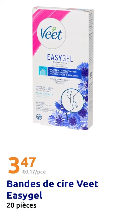 Offre: Bandes de cire Veet Easygel