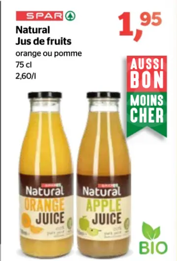 Offre: Jus de fruits