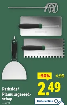 Aanbieding: Plamuurgereedschap