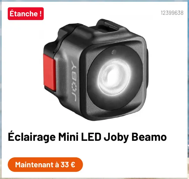 Offre: Éclairage Mini LED Joby Beamo