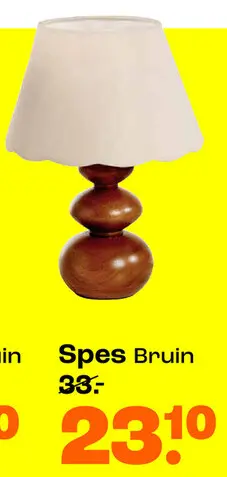 Aanbieding: Spes Bruin tafellamp