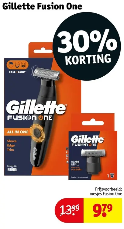 Aanbieding: Gillette Fusion One