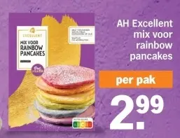 Aanbieding: mix voor rainbow pancakes