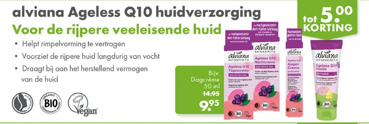 Aanbieding: Alviana Ageless Q10 huidverzorging