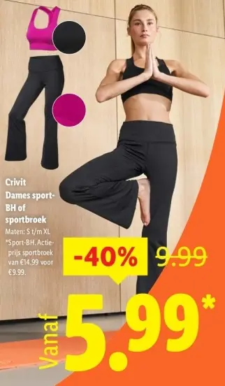 Aanbieding: Dames sport-BH of sportbroek