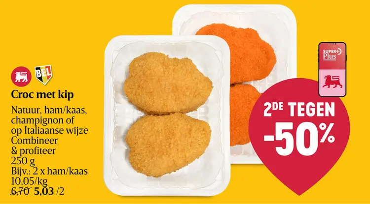 Promotie: Croc | Kip | Ham en kaas