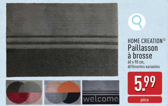 Offre: Paillasson à brosse