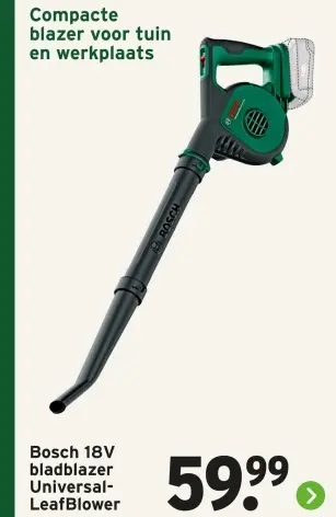 Aanbieding: Bosch 18V bladblazer UniversalLeafBlower