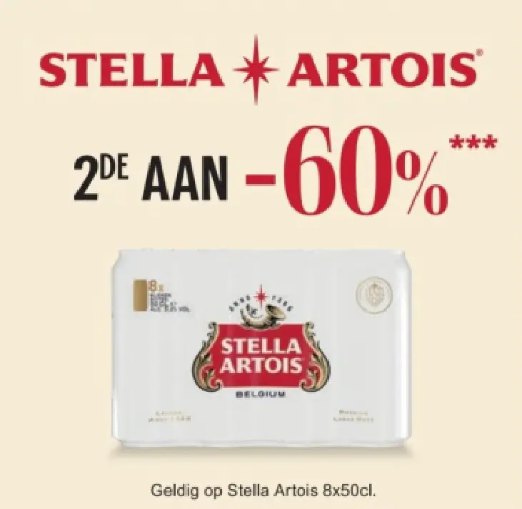 Promotie: Blik bier 8 x 50 cl