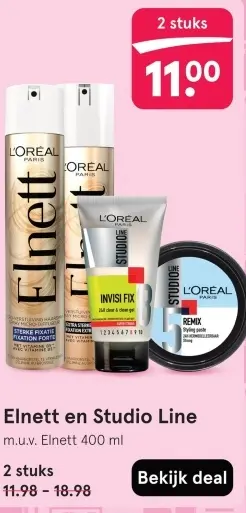 Aanbieding: Elnett en Studio Line