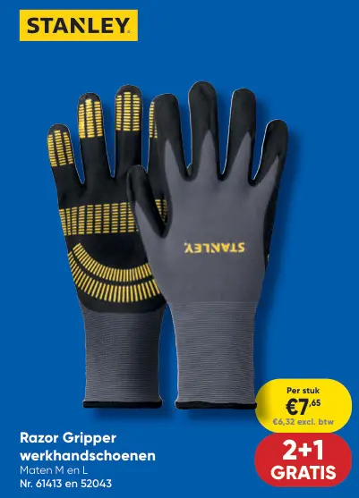 Promotie: Razor Gripper werkhandschoenen