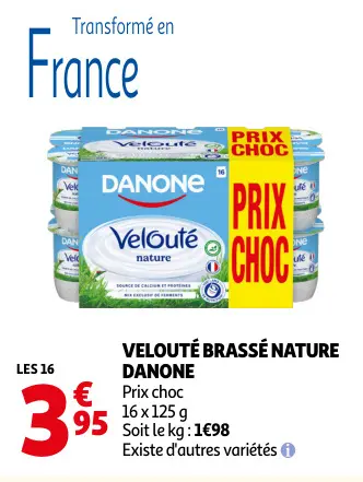 Offre: Velouté brassé nature
