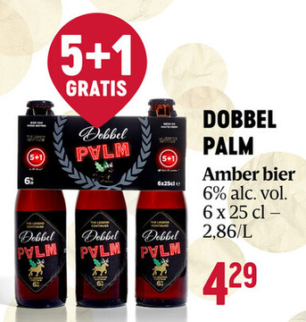 Aanbieding: DOBBEL PALM Amber bier