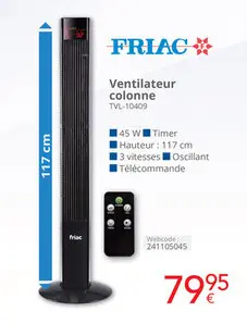 Offre: Ventilateur colonne