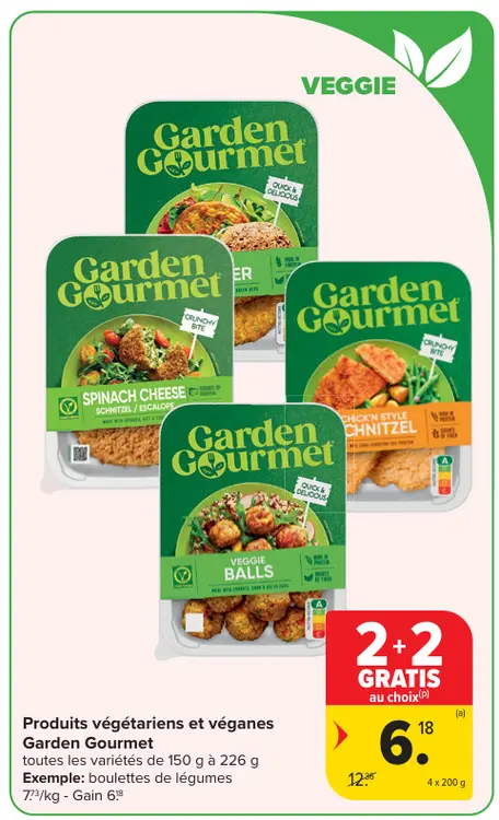 Offre: Produits végétariens et véganes