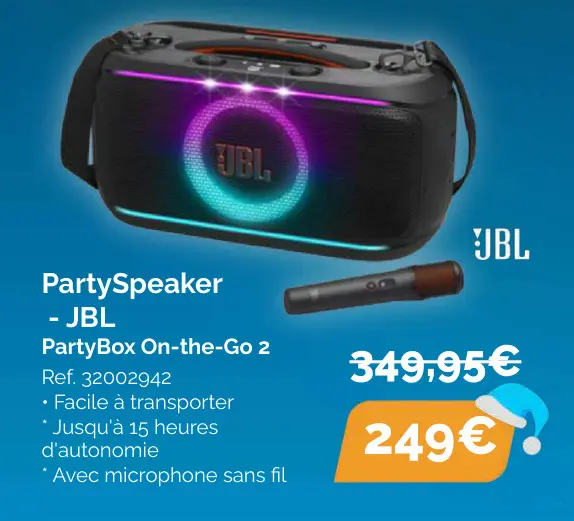 Offre: PartySpeaker - JBL PartyBox On-the-Go 2
