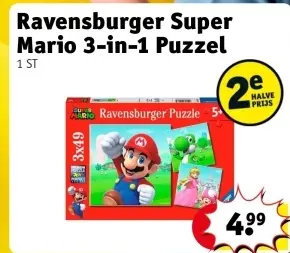 Aanbieding: Super Mario 3-in-1 Puzzel