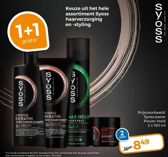 Aanbieding: Syoss paste Power Hold