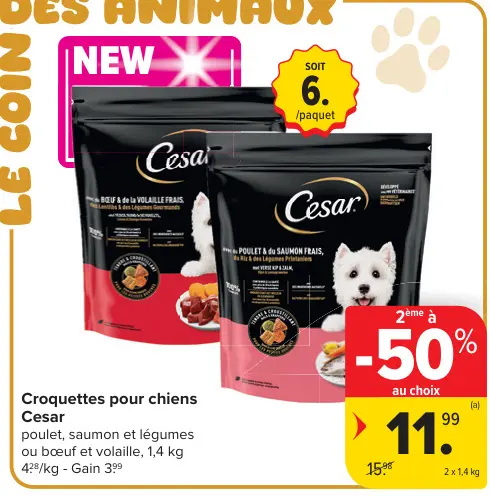 Offre: Croquettes pour chiens