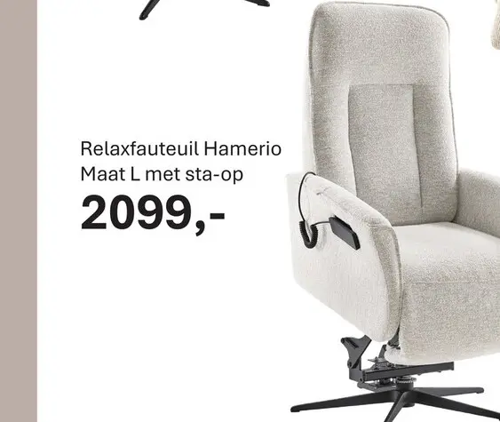 Aanbieding: Relaxfauteuil Hamerio