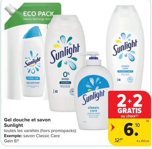 Offre: Gel douche et savon