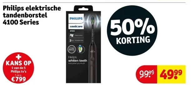 Aanbieding: elektrische tandenborstel 4100 Series
