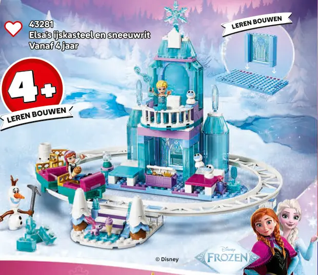 Aanbieding: Elsa's ijskasteel en sneeuwrit