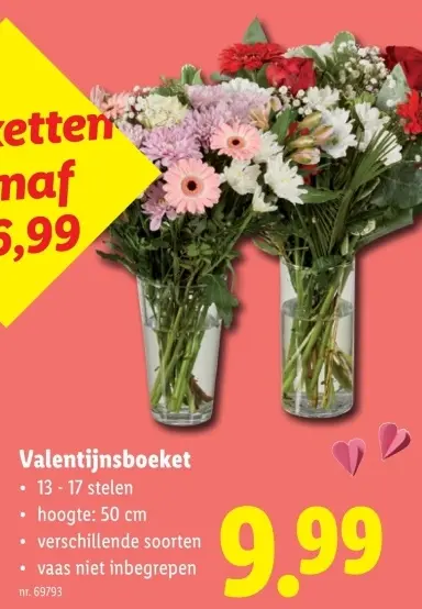Promotie: Valentijnsboeket