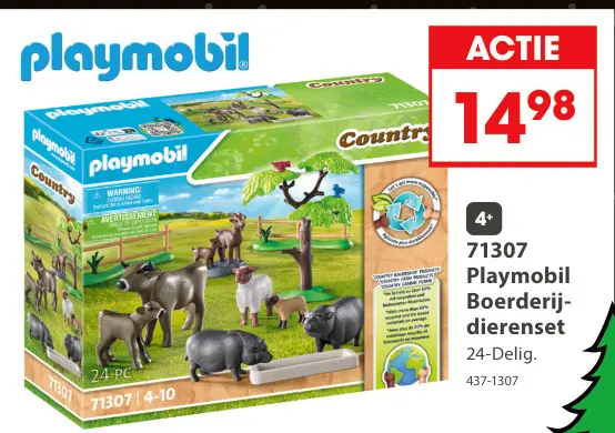 Aanbieding: Playmobil Boerderijdierenset