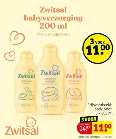 Aanbieding: Babyverzorging 200 ml