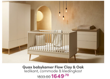 Aanbieding: Quax Babykamer Flow Clay & Oak