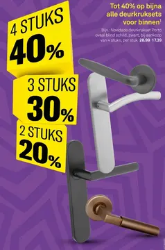 Aanbieding: Deurkruksets voor binnen
