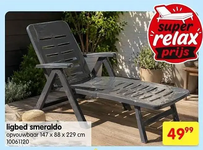 Promotie: ligbed smeraldo