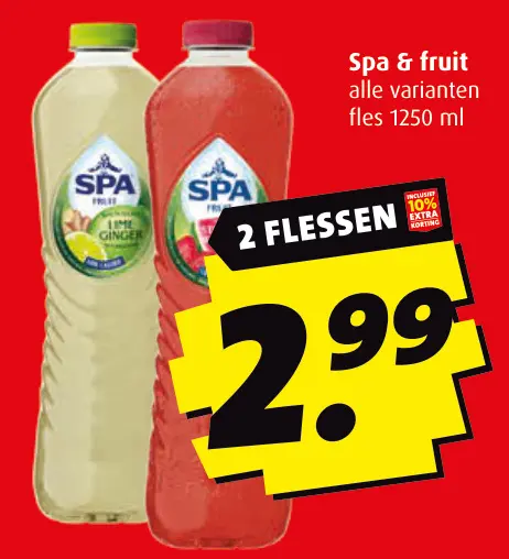Aanbieding: Spa & fruit