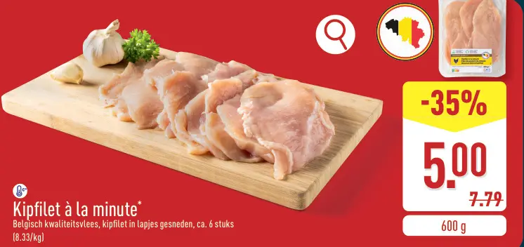 Promotie: Kipfilet à la minute