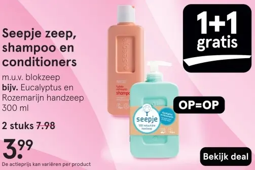 Aanbieding: Zeep, shampoo en conditioners