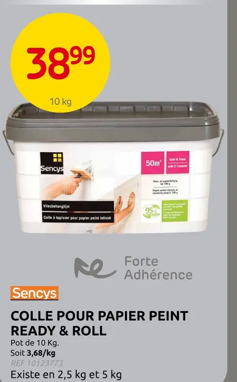 Offre: Colle pour papier peint ready & roll