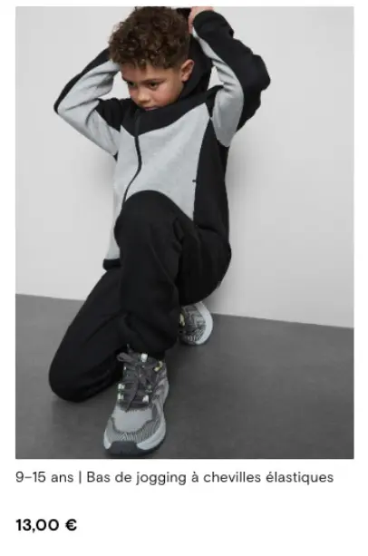 Offre: Bas de jogging à chevilles élastiques