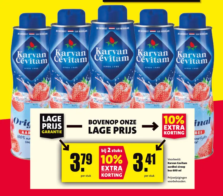 Aanbieding: Karvan Cevitam aardbei siroop