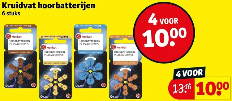 Promotie: Hoorbatterijen