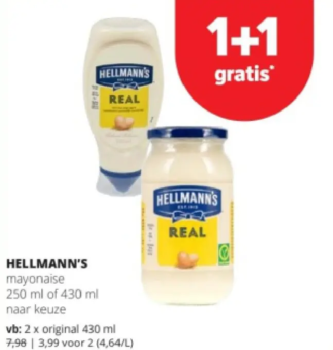 Promotie: Mayonaise 250 ml of 430 ml
