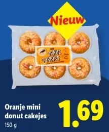 Aanbieding: Oranje mini donut cakejes
