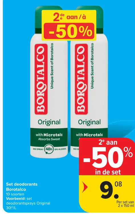 Promotie: Set deodorants Borotalco