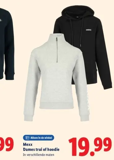 Aanbieding: Dames trui of hoodie