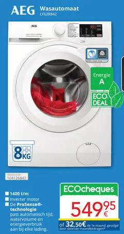 Promotie: Wasautomaat LF62R842